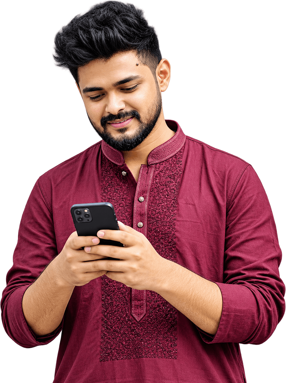 An operator running their own branded Omei platform from their phone